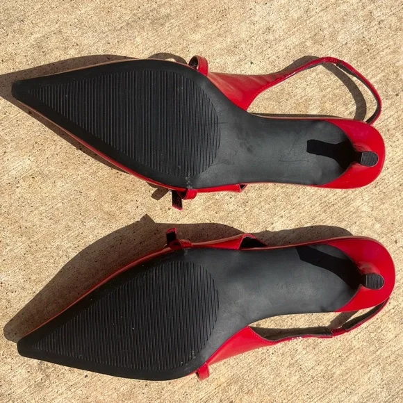 NWOT Steve Madden. 7.5 Krystall Slingback Kitten-Heel Pumps - Picture 13 of 15